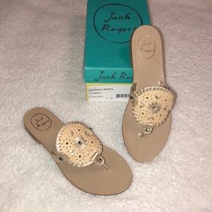 🆕 Jack Rogers Georgica Raffia Rondelle sandal